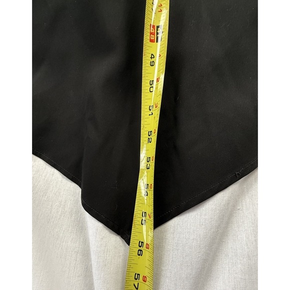 chicos asymmetrical Bias Hem Midi Dress size 2 NWT Black Sleeveless Pockets - Picture 8 of 13